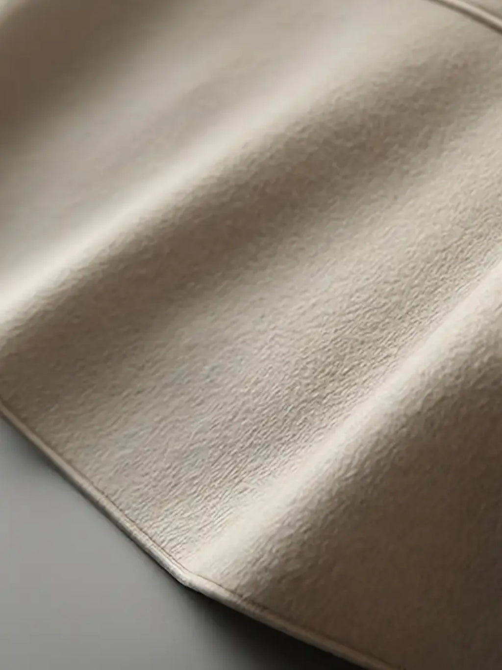 Elegant Beige Gold-Buttoned Short Coat