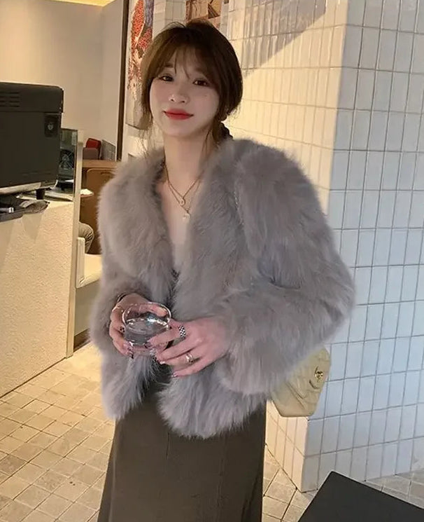 Soft & Cozy Short Faux Fur Coat