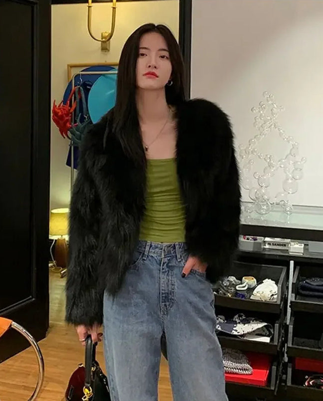 Soft & Cozy Short Faux Fur Coat