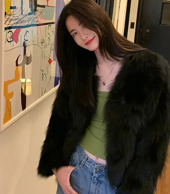 Soft & Cozy Short Faux Fur Coat