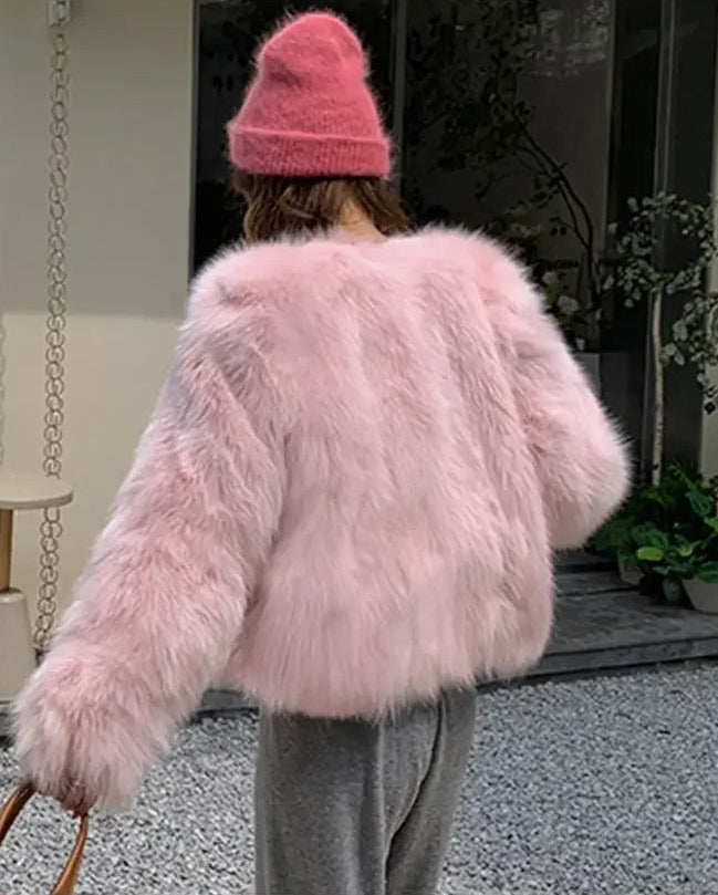 Soft & Cozy Short Faux Fur Coat