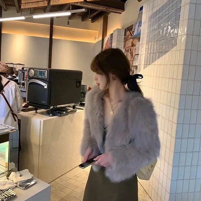 Soft & Cozy Short Faux Fur Coat