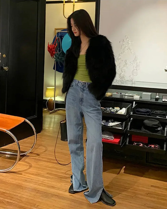 Soft & Cozy Short Faux Fur Coat